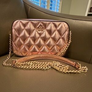 NWOT! Kate Spade Glimmer Quilted Metallic Crossbody Bag